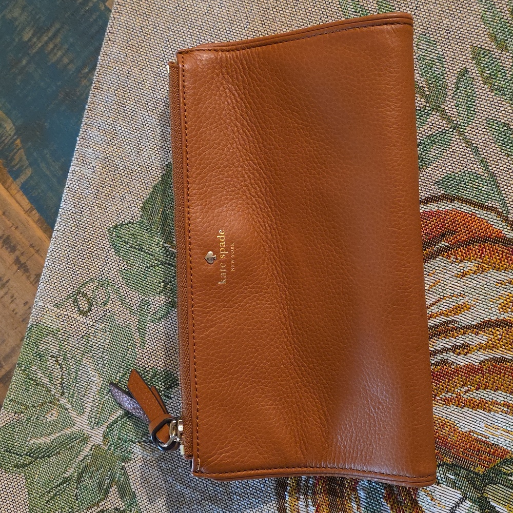 Kate‎ Spade Brown Leather Clutch